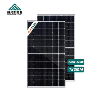 400w 410w panel surya PV dengan imp 12.7-13.2A dan baja rendah kaca