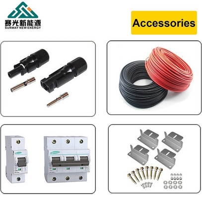 50hz Frekuensi Output Sistem Tenaga Surya Rumah Kit Lengkap untuk Rumah 5kw 8kw 10kw 12kw