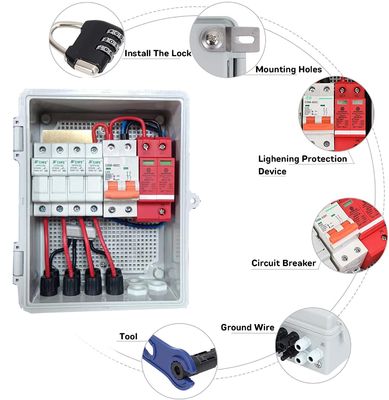 32A Solar String Combiner Box Untuk Perahu RV Sistem Tenaga Surya