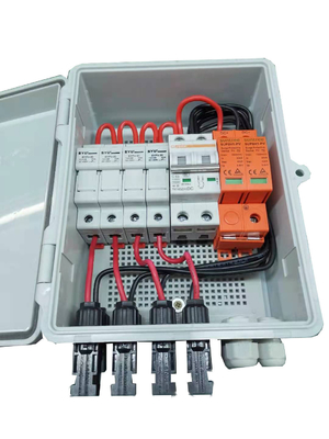 4 String Waterproof Combiner Box Untuk Sistem Surya Pv String Box