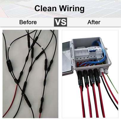 4 String Waterproof Combiner Box Untuk Sistem Surya Pv String Box