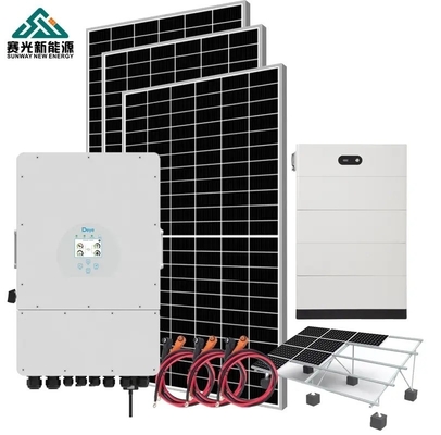 5000watt 5000watt 5kw Sistem Penyimpanan Energi Surya Rumah dengan Panel Silikon Monokristalin