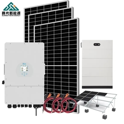 Sistem Energi Surya Hybrid 4kw Untuk Mode Off Grid Industri TUV Bersertifikat