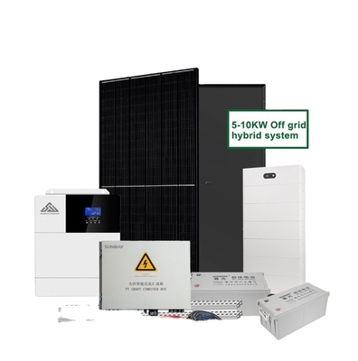 Dinding dipasang 8kw Off Grid Sistem Surya Dengan Panel Surya All In One
