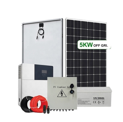 5-10 kWh Rentang Daya Keluar 48V 300Ah 400Ah Kapasitas Baterai Off Grid Sistem Panel Surya