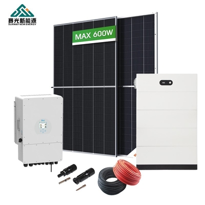 Custom 10kw Hybrid Solar Energy System 15kw 20kw Untuk pasar B2B
