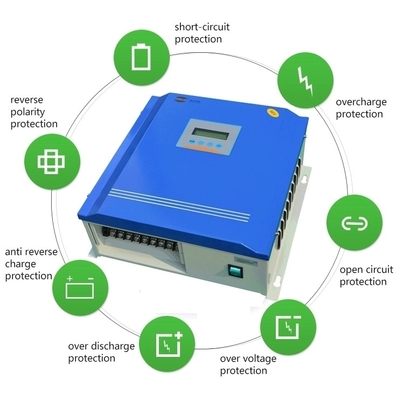 48V 96V Solar And Wind Controller Dengan Lithium LiFePO4 Baterai