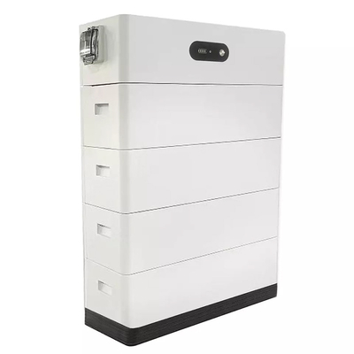 Baterai penyimpanan surya 5KW yang dapat ditumpuk baterai lithium dapat diisi ulang CAN RS485
