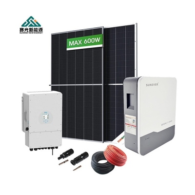 48Vdc/51.2Vdc Sistem Surya 5kw 6kw 10kw Dengan Baterai Lifepo4