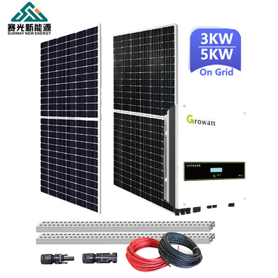 3kw 5kw 10kw On Grid Solar System 20kw 30kw 40kw Rumah lengkap