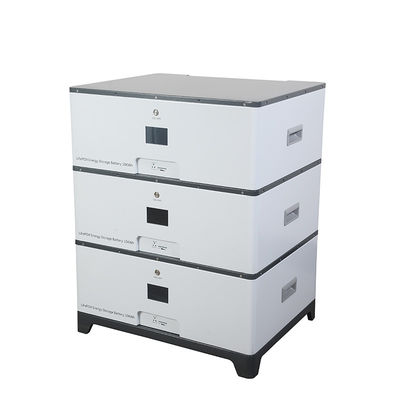 Baterai Lithium Iron Stackable Kapasitas Tinggi 5kW 10kW 100Ah 200Ah 6000 Siklus Hidup