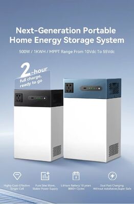 Sistem Energi Surya Tegangan Global 500W 1004.8Wh ESS Portabel