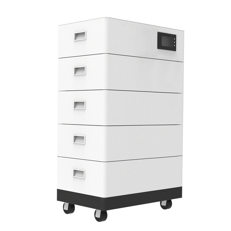 5KWH 10KWH 15KWH 20KWH Baterai Lithium yang dapat ditumpuk 48V 52ah LiFePO4 untuk penyimpanan surya