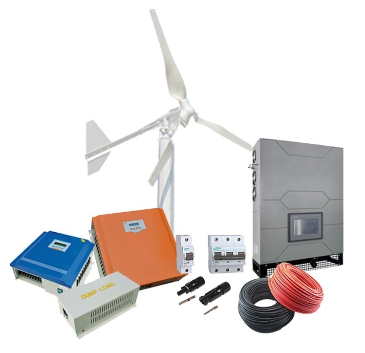 10kw 3 Phase Solar Wind Energy Home 10kw On Grid Sistem Tenaga Angin untuk Sertifikasi CE