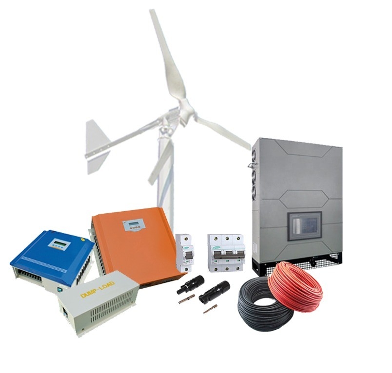 Controller hibrida angin surya Kunci untuk 5KW / 10Kw Off Grid Sistem Generasi Listrik Angin