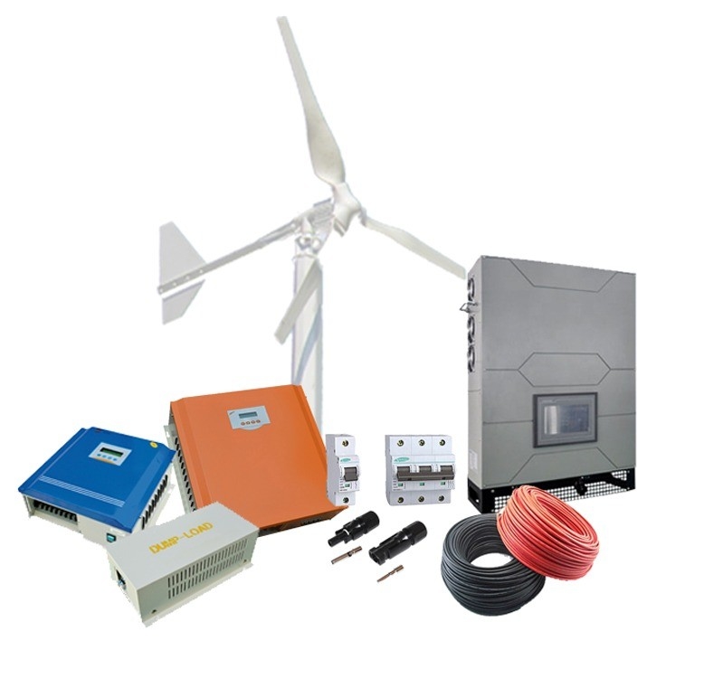 48v 5kw 10kw Home Wind Generator Vertikal Sistem Generasi Listrik Angin untuk Energi Rumah