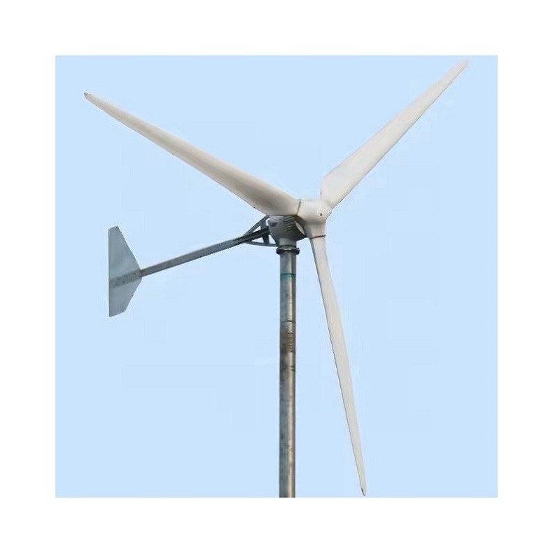 Turbin angin horisontal 3KW/5KW/10KW untuk sistem tenaga surya hibrida off grid