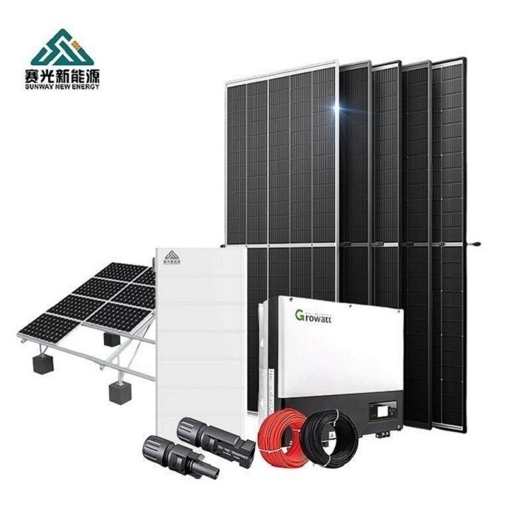 5kw 10kw 15kw 20kw Complete Set Solar Panel Power System untuk Rumah dalam Split Mode