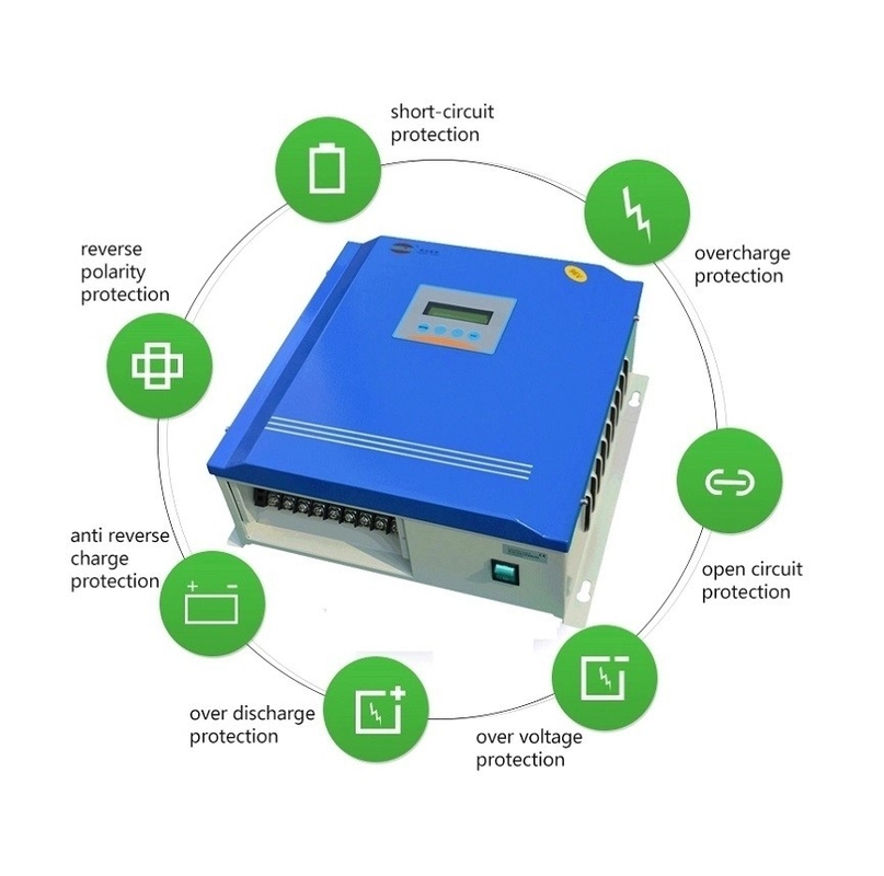 2kw 3kw Solar And Wind Controller Sertifikat CE 24v/48v/96v 24 jam Waktu Kerja