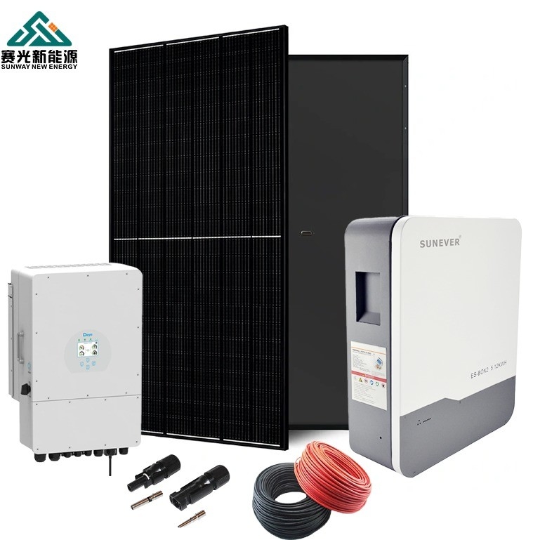 2024 Sistem Tenaga Surya 5kw 6kw 8kw 10kw dengan Pengontrol MPPT dan Frekuensi Keluar 50hz