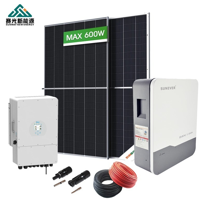 5kw 6kw 8kw 10kw Solar Energy Storage System Baterai hibrida Baterai timbal-asam Daya untuk Solar