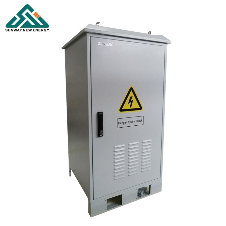 Baterai asam timbal Sistem tenaga surya 48VDC 50hz Frekuensi output Untuk stasiun basis telekomunikasi