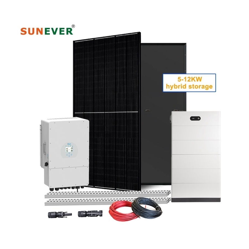 410-700Watt Panel Surya Litium Ion Baterai Tipe 5kw Sistem Penyimpanan Energi Surya untuk Rumah