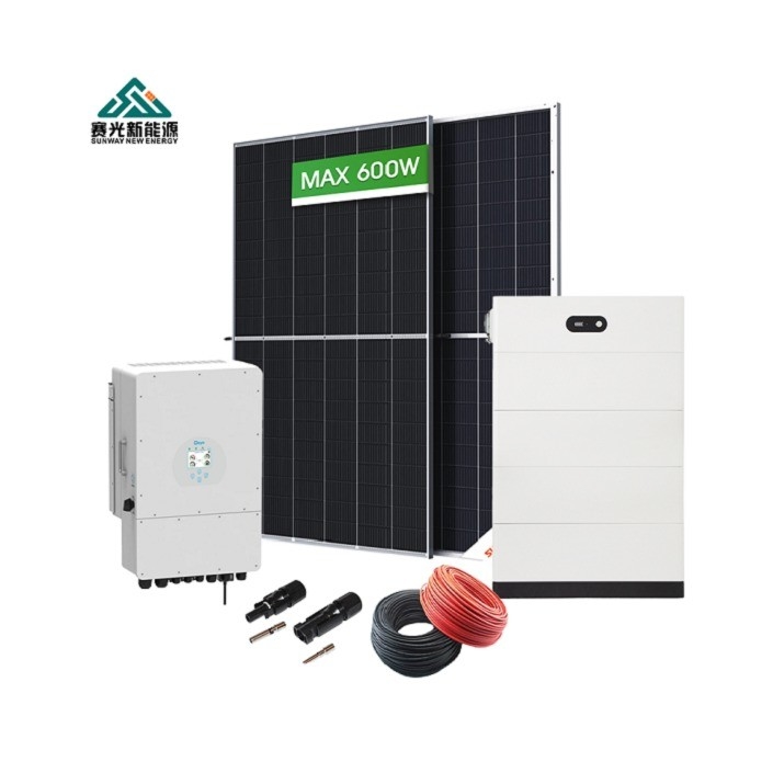 5Kw-12Kw Sistem Tenaga Surya Hibrida Set Lengkap untuk Rumah dan Pra-penjualan Desain Proyek