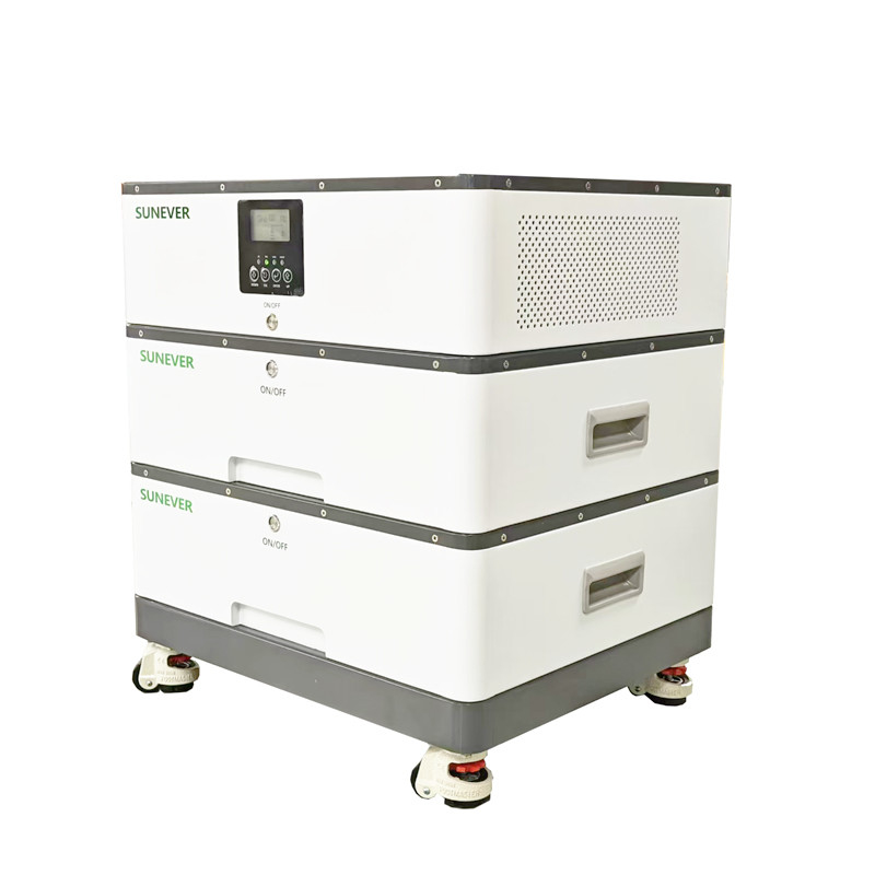10.24kWh-30kwh Baterai penyimpanan surya Lithium-ion Output Power Range untuk koneksi jaringan