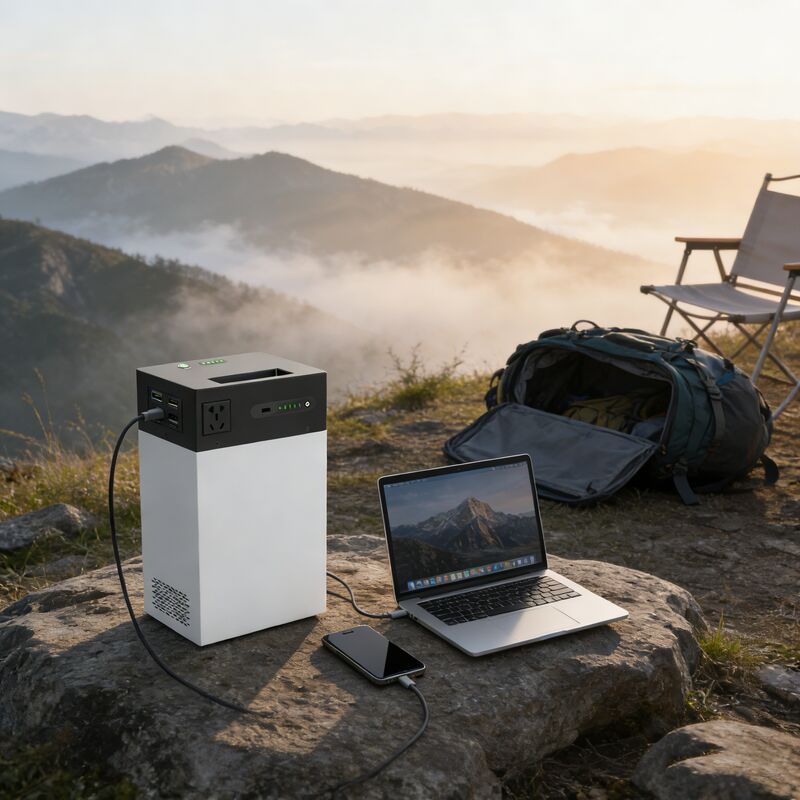 Sistem Energi Surya Tegangan Global 500W 1004.8Wh ESS Portabel