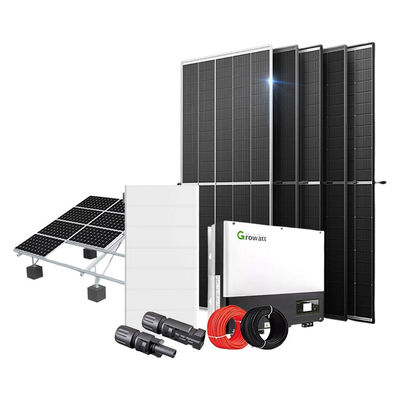 Off Grid 12kw Hybrid Solar Energy System Dengan Lithium Battery Solar Panel