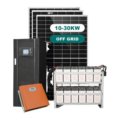Off Grid 15KW Stand Alone Solar Battery System untuk aplikasi komersial rumah tangga