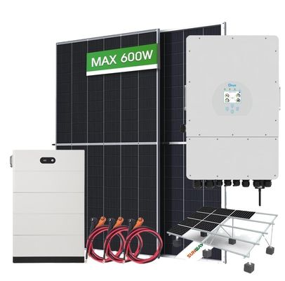 10kw 3 Phase 20kw Hybrid Solar System 220v/380v Tegangan Keluar
