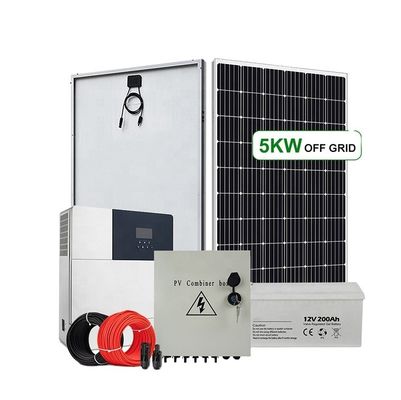 LiFePO4 MPPT 15kw Off Grid Solar System Untuk Sertifikasi CE RoHS Residential