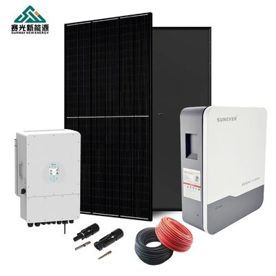 410-700 Watt Sistem Energi Surya Hybrid Rumah Rak dipasang Sistem
