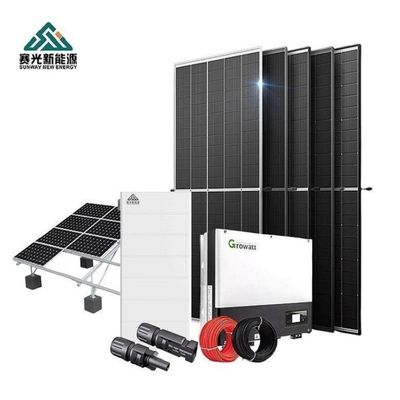 Custom 10kw Hybrid Solar Energy System 15kw 20kw Untuk pasar B2B