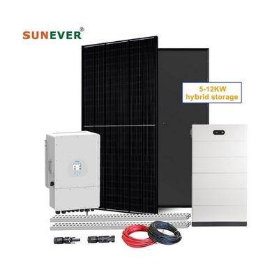 Sistem Penyimpanan Energi Surya 10kw Sistem Surya Hibrida 10000w Sistem Tenaga Surya