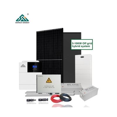 10kw 20kw 30kw Sistem Surya Off Grid Dengan Teknologi Silikon Monokristalin