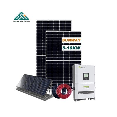 Komersial Fotovoltaic On Grid Sistem Surya 20kw 5KW 10KW Pemasangan Tanah