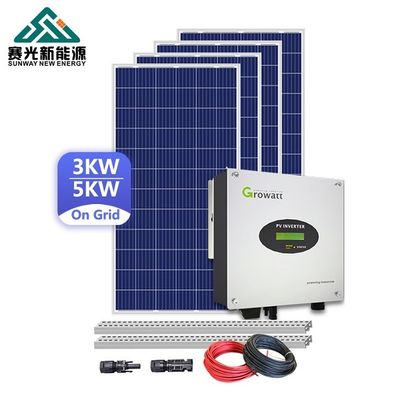 Sistem Surya Komersial 50HZ 5kw Di Atap Atap Di Atap Sistem Surya