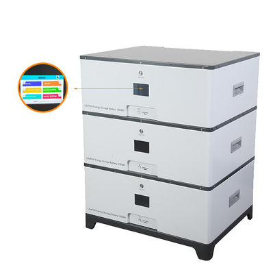 Baterai Lithium Iron Stackable Kapasitas Tinggi 5kW 10kW 100Ah 200Ah 6000 Siklus Hidup