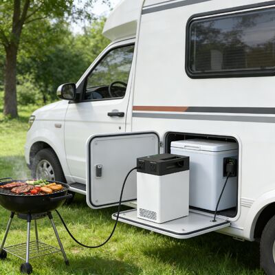 Sistem Energi Surya Intuitif-Monitor 500W 1004.8Wh ?? MPPT-Enabled ESS dengan Real-Time SOC Display & Desain Ringan