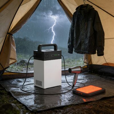 Sistem Energi Surya Pengisian Ganda 1004.8Wh 500W ESS Portabel