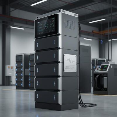 Rentang Daya Keluar 10 sampai 20 KWh Sistem penyimpanan energi dengan kapasitas energi nominal 5100 Wh Dirancang untuk manajemen energi dan dukungan jaringan